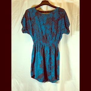 Women’s Express dress. Blue snakeskin size small